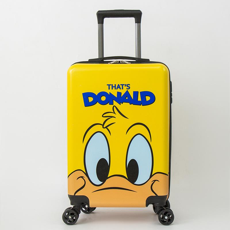 children's cartoon pattern trolley case 20-inch small suitcase zipper password lock boarding bag activity gift cartoon suitcase
