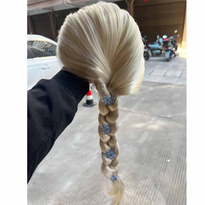 Frozen Wig Princess Elsa Cosplay Elsa Princess Anna Children Girl Performance Anime Wig