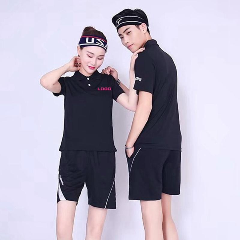 new men's and women's casual jogging sportswear quick-drying volleyball tennis table tennis wear badminton group team suit