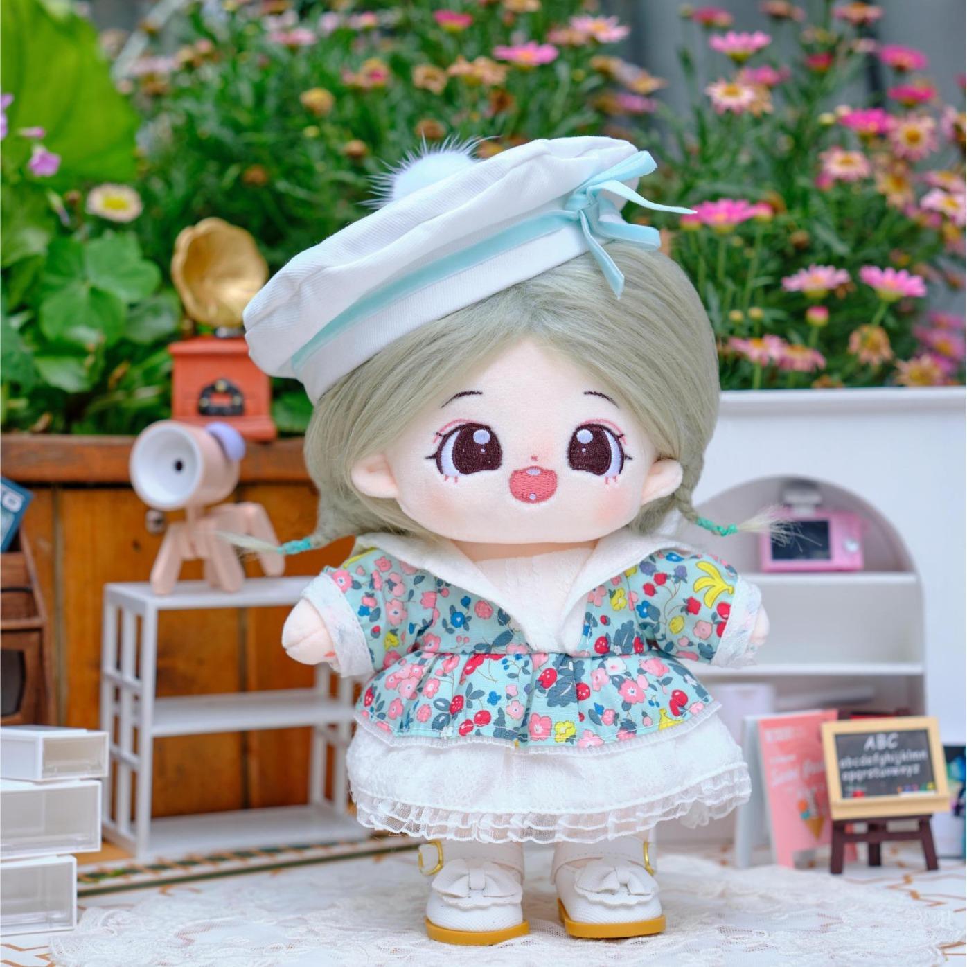 genuine le ji baby 20cm cotton doll clothes doll clothes clothes fried fur star plush toy rua baby dress up doll clothes wholesale