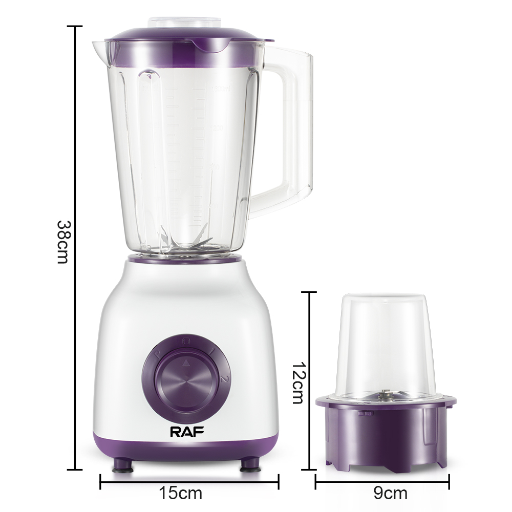 RAF European standard food processor 1.5L blender, fruit and vegetable juicer, household juicer, blender, supplementary food smoothie machine Specification image