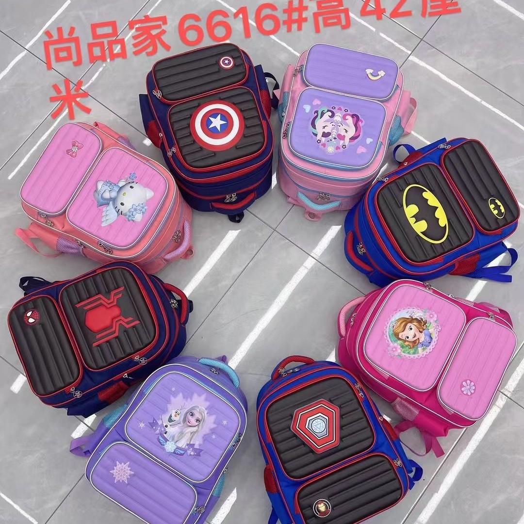 foreign trade new children's bag boys and girls burden reduction spine protection primary school student schoolbag grade 1-5 cartoon backpack