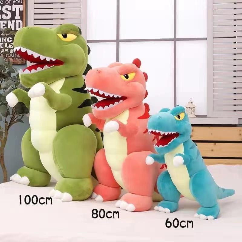 green tyrannosaurus doll plush toy doll sleeping soft pillow children birthday gift for girls