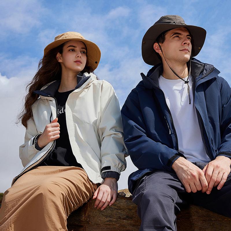 Three-in-One Shell Jacket Workwear Outdoor Sportswear Activity Group Clothing Logo Formulation