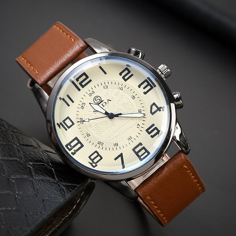top-selling product fashion business belt men's watch casual retro digital dial student quartz watch male wholesale