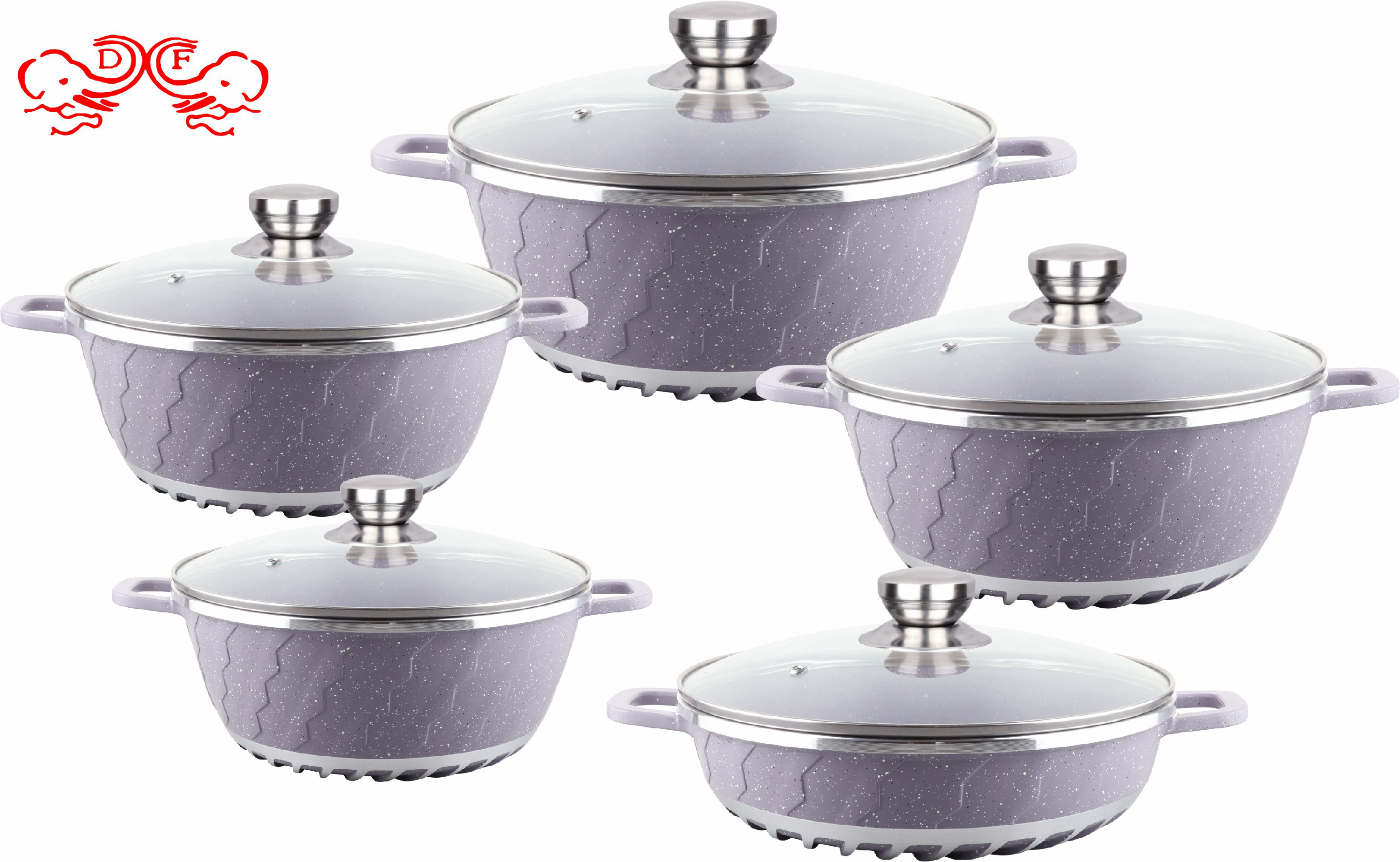DF688833 طقم من القلاة المصنوعة من الألومنيوم Specification image
