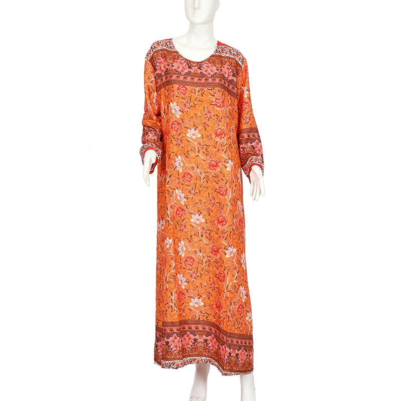 new muslim clothes african southeast asia indonesian cotton printing dress can specify patterns for amazon