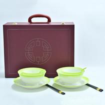 bowl plate set 10 head 18 head 30 head bone china glaze color golden edge rice bowl tableware wholesale
