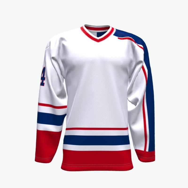 hockey/ice hockey/american long-sleeved t-shirt men's and women's ice sportswear one-piece hockey suit sweater in stock
