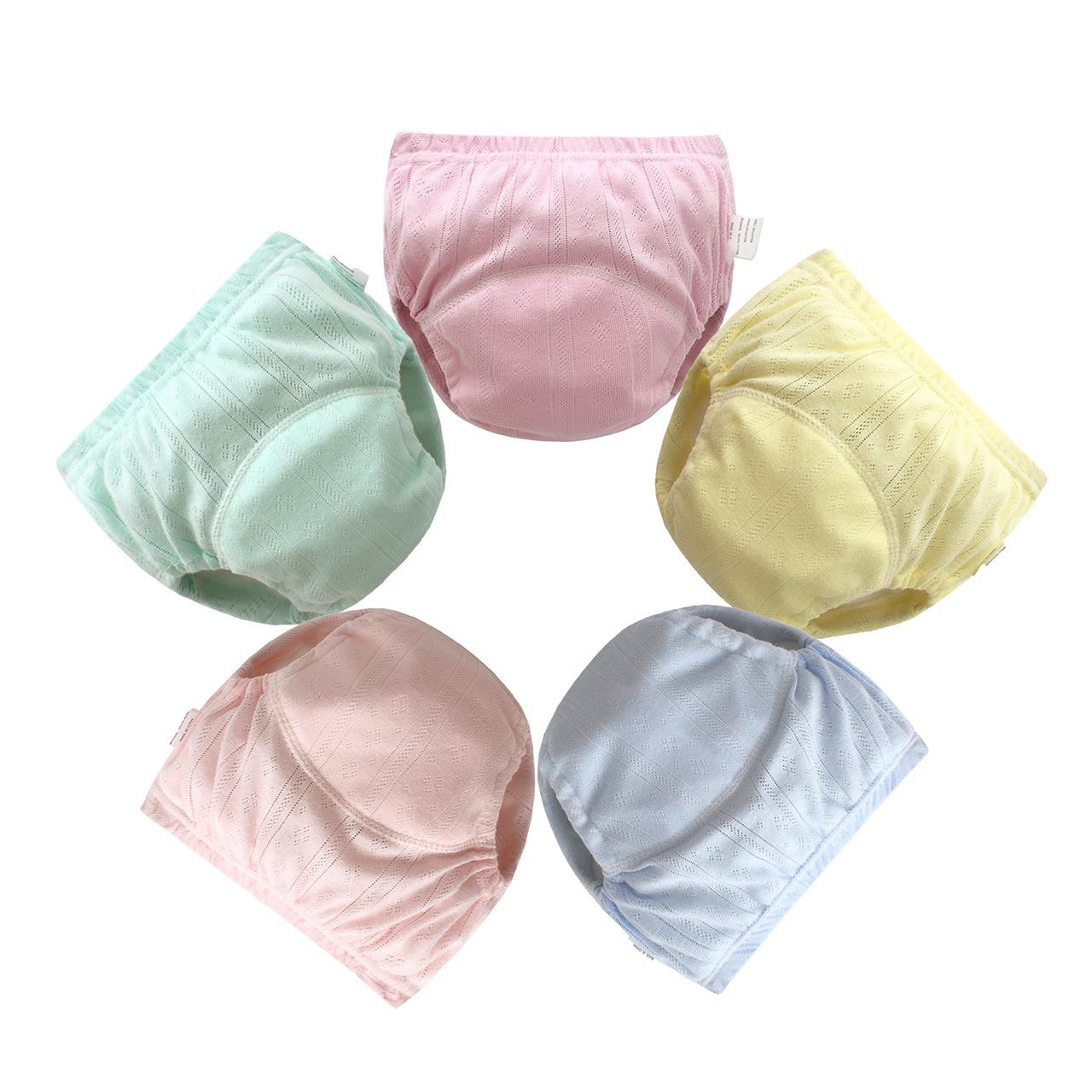 new hollow training pants six-layer gauze diaper cover infant training pant children cloth diaper pants