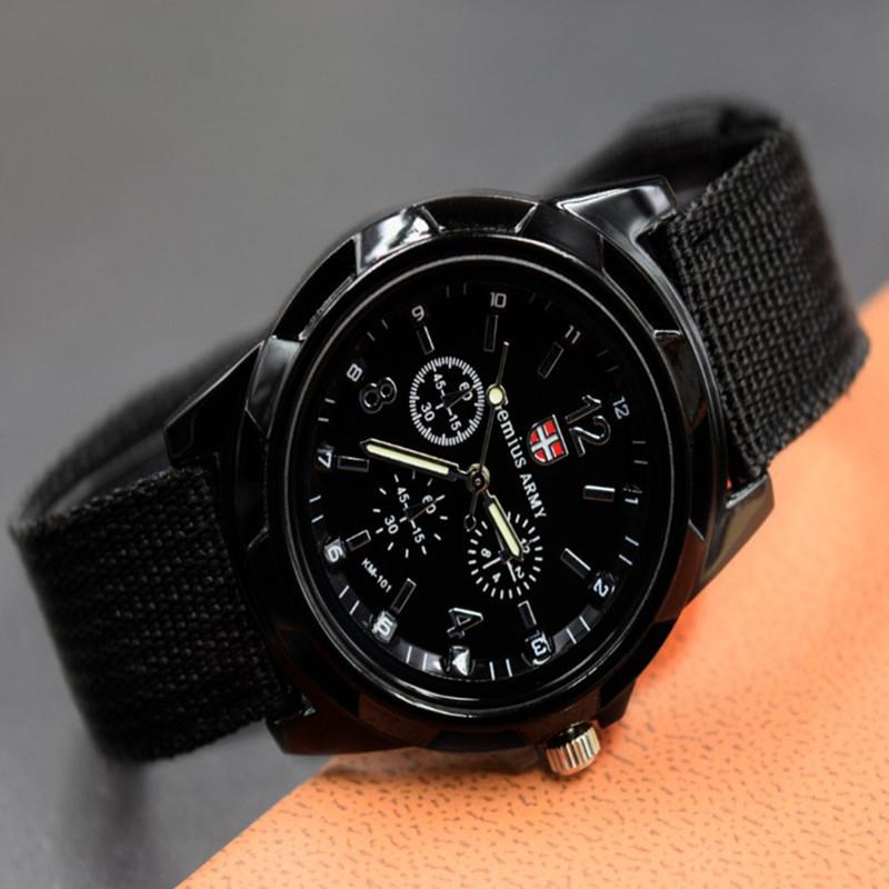 fashion swiss switzerland army style watch nylon woven belt luminous men's sports watch student quartz watch