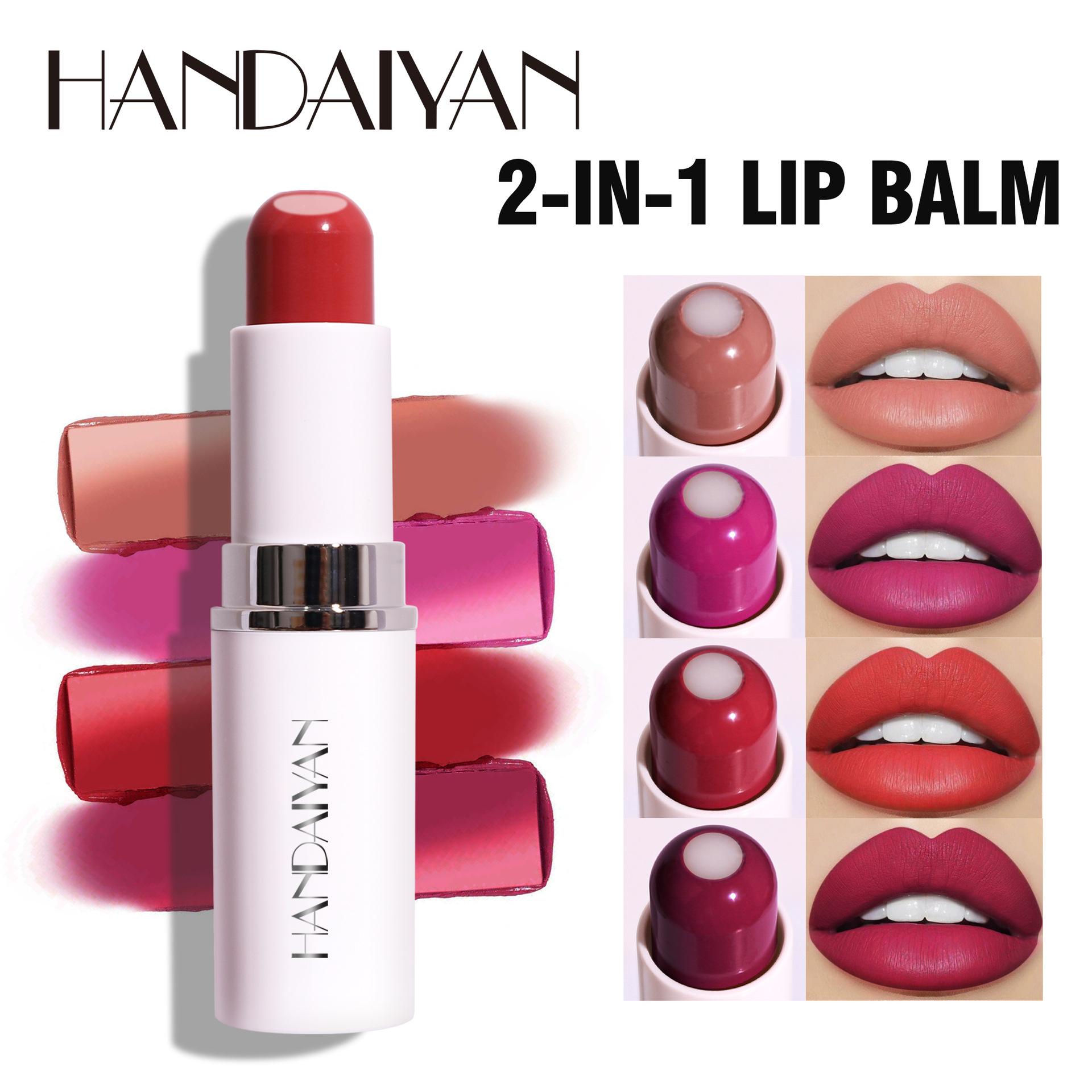 Han Daiyan Handaiyan Lipstick Lipstick Two-in-One Sandwich Lipstick Female Matte Nourishing Moisturizing Discoloration Resistant