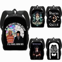 Wednesday Addams Primary School Student Schoolbag Polyester Creative Comfortable Backpack Wednesday Children's Computer Bag