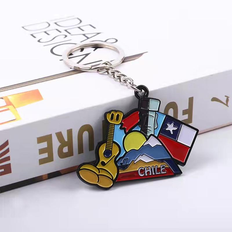 Metal Keychains Customized Cute Cartoon Car Key Ring Pendant Creative Key Chain Small Gift Customized