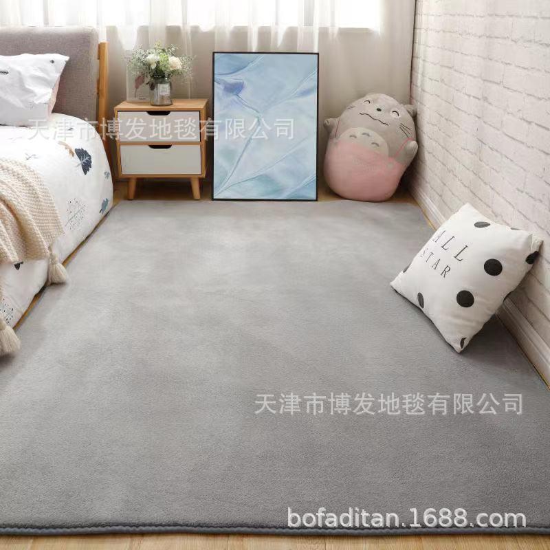 Thi Coral Fce Short Wool Carpet Bedroom Carpet Bedside Full Living Room Tatami Bay Window Carpet Wholesale
