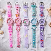 New Cute Cartoon Children's Watch Jelly Sanrio Primary School Student Watch Quartz Watch Gifts for Boys and Girls