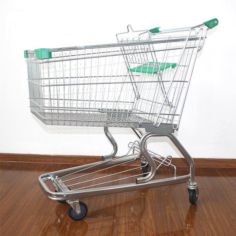 Suministro 180L german trolley shop metal mano empuje carro nuevo german supermercado trolley venta directa Specification image