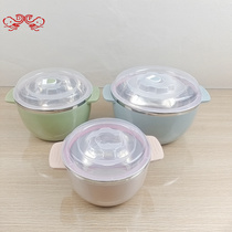 DF68834 304 Stainless steel instant noodles cup Nordic color Macaron preservation bowl Cartoon sealed bowl Instant noodles bowl DF TRADINGHOUSE