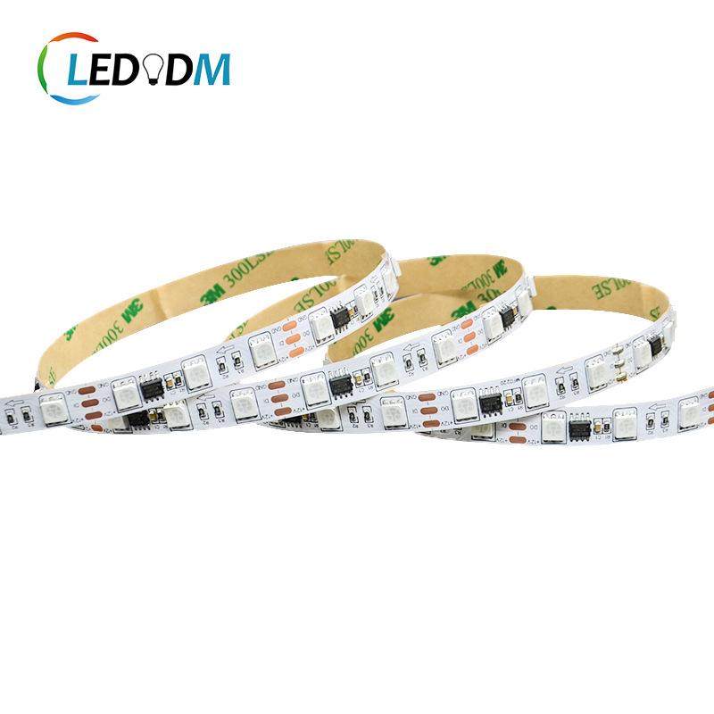 5050rgb ws2811 horse running light external single line ic 24v 60 lamp/meter led dream-color led strip