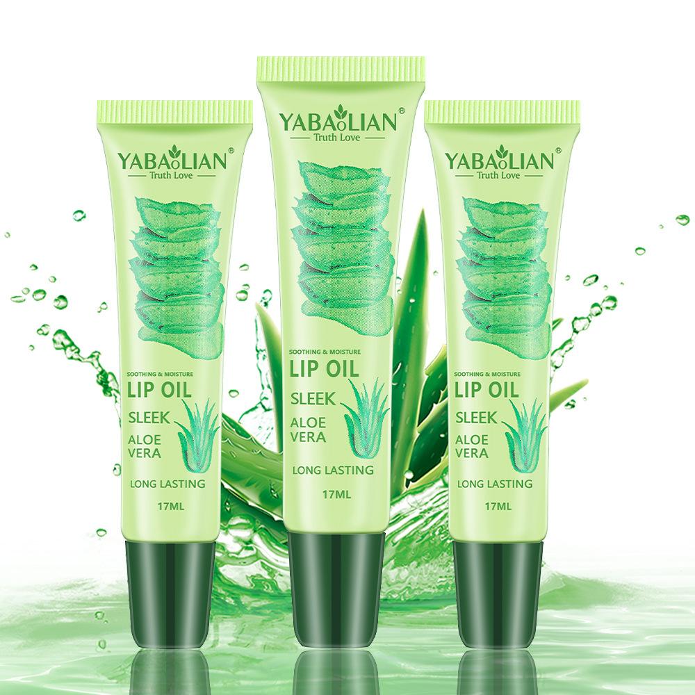 aloe lip oil moisturizing lipstick autumn and winter anti-chapped lip care moisturizing lip oil wholesale