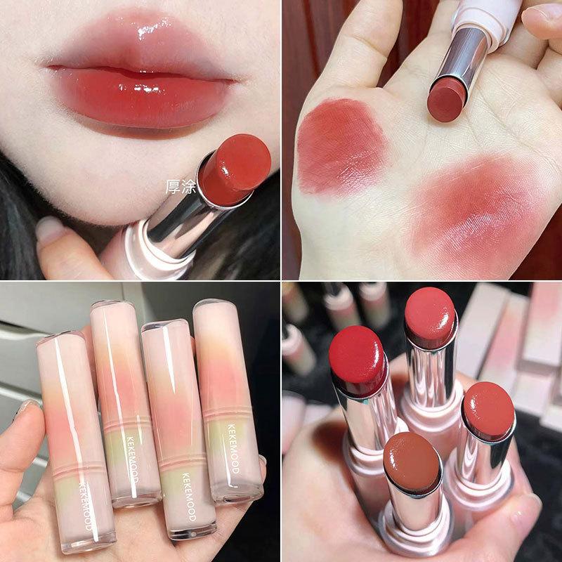 Kekemood Lingguang Lipstick Water Light Lipstick Mirror Nourishing Moisturizing Female White Lip Balm Student Female Cheap