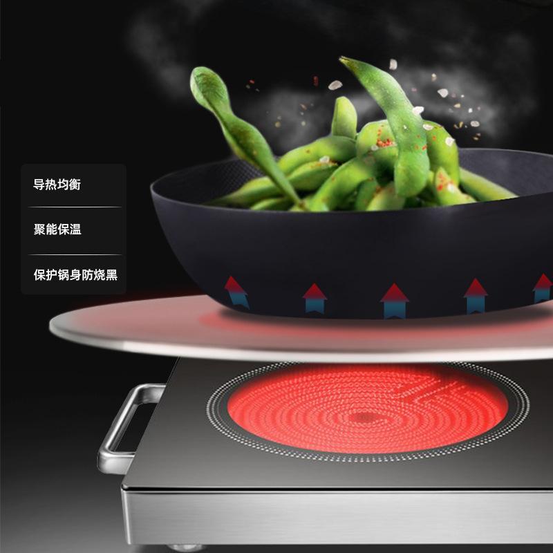 stainless steel heat plate kitchen gas stove heat conduction plate enamel pot anti-burning black induction cooker model dedicated Application Scenario