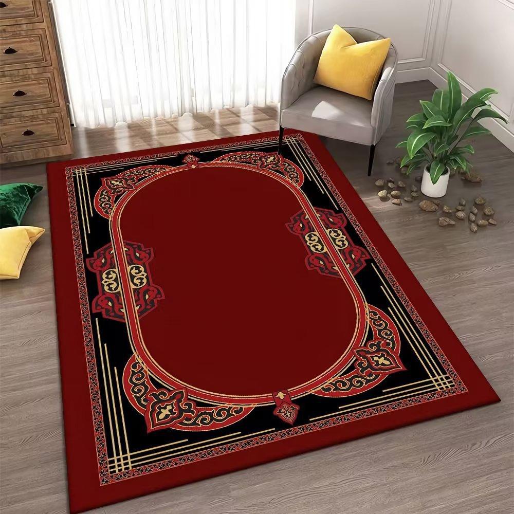 worship carpet ethnic style carved stripes prayer mat ethnic minorities kneeling mat praying floor mat