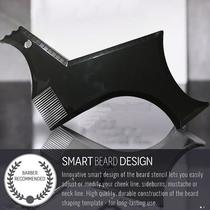 cross-border e-commerce no. 6 beard styling comb beard ruler beard modeling tool beard modeling comb