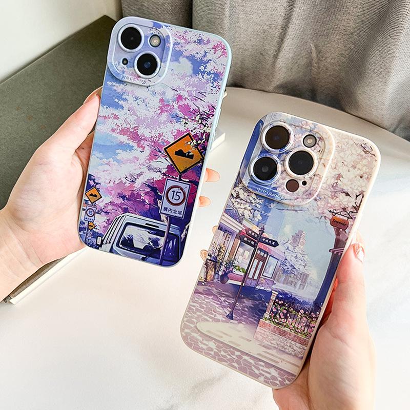 Mobile Phone Shell for iPhone 14 New Graffiti 12 Soft Case X Protective Case 11 Applicable to Apple 13 Mobile Phone Case 14pro Cross-Border