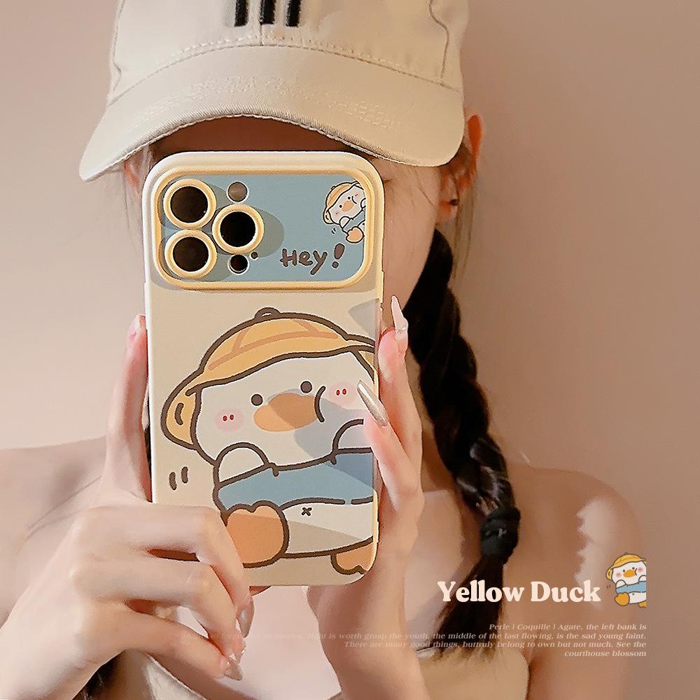 Hat Duck for Iphone14 Mobile Phone Shell for iPhone 13promax Cute 11 Silicone 12 Soft 15 Huawei
