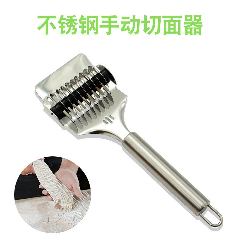 amazon manual stainless steel dough cutting machine pressure surface unit noodles slitting dough scraper noodle press roller planed noodles artifact