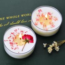 factory long-term in stock hand-dried flower fragrance candle creative aroma ins preserved fresh flower fragrance low temperature candles