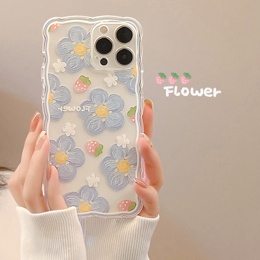 flowers for iphone13pro mobile phone shell for iphone 12 wave edge 11 wholesale 14 generation x original 15