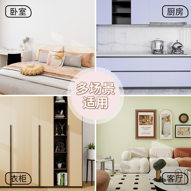 Solid Color Wallpaper Self-Adhesive Morandi Waterproof Moisture-Proof Living Room Bedroom Dorm Bedroom Wall Sticker Wallpaper Wholesale Specification drawing