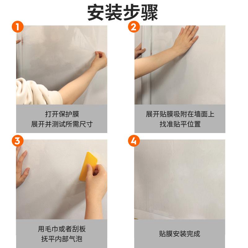 wall stickers latex paint decorative stickers household kindergarten environment creation self-adhesive static sticker wallpaper wall transparent protective film Application Scenario