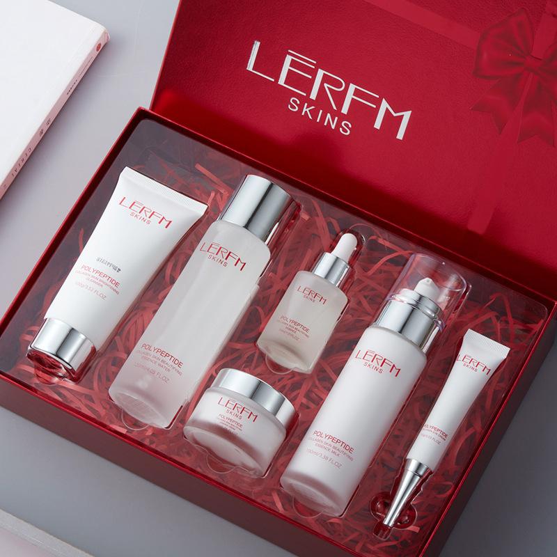 lan ni fangke polypeptide collagen beauty six-piece set skin care products box moisturizing cosmetics set manufacturer