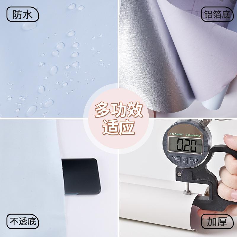 Solid Color Wallpaper Self-Adhesive Morandi Waterproof Moisture-Proof Living Room Bedroom Dorm Bedroom Wall Sticker Wallpaper Wholesale details Picture