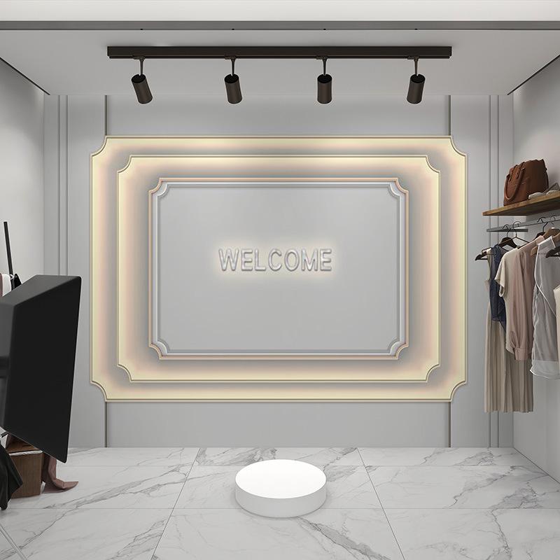 internet celebrity live studio background wall 3d stereo wallpaper advanced sense anchor mural high-end women's wallpaper clothing wall cloth details Picture