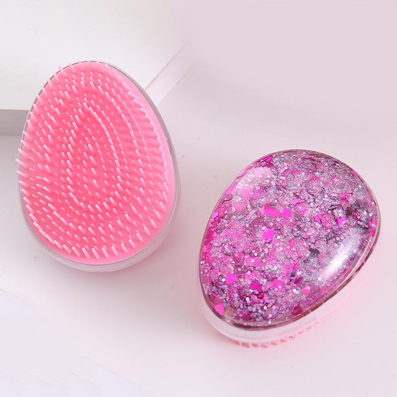 quicksand crystal comb skin massage shampoo comb quicksand tt eggshell comb hair comb massage comb factory direct sales
