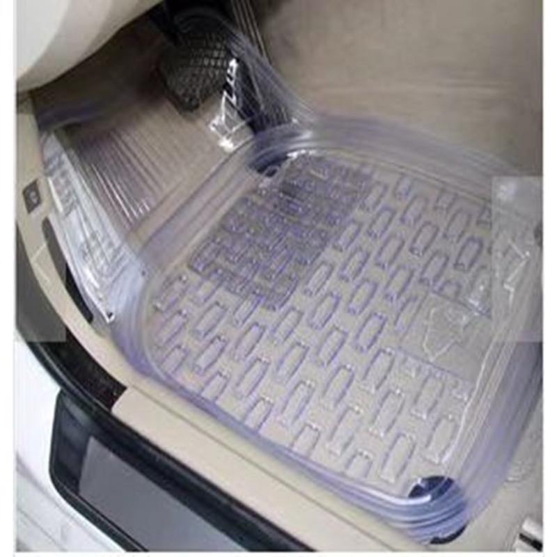 transparent pvc car foot mats universal car foot mat car plastic foot mat thickened basin type foot mat