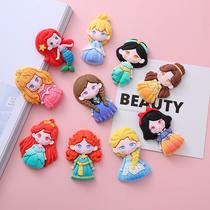 New Princess Mermaid Cartoon Resin Accessories Mobile Phone Shell Hairpin Cream Glue Mobile Phone Shell Accessories Wholesale
