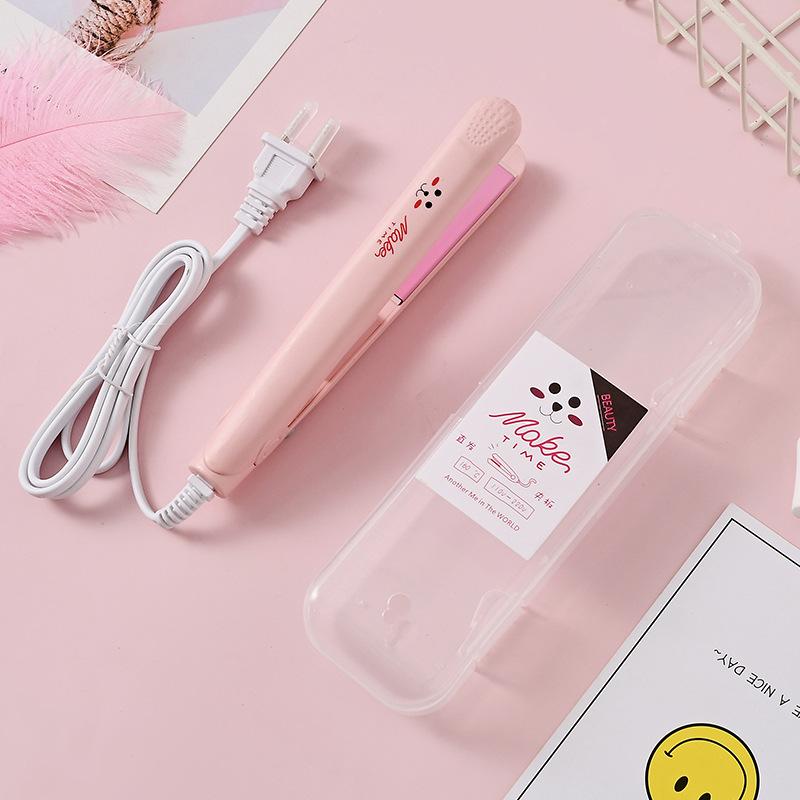 factory direct sales mini for curling or straightening electric hair straightener hair straightener hair curler easy to carry hair tools straight comb