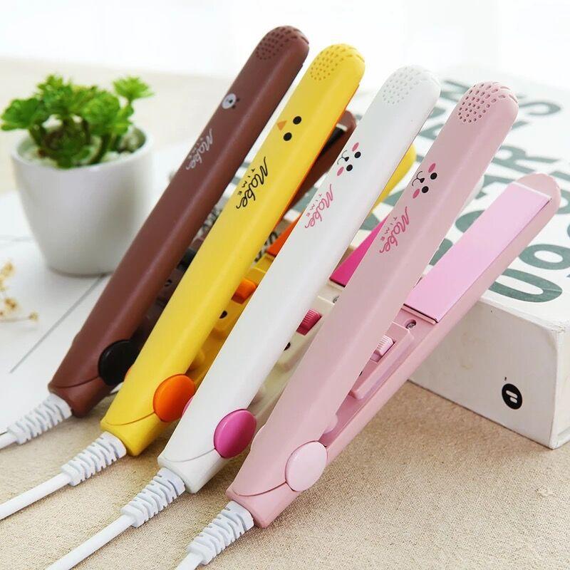 mini hair straightener hair curler hair curler and straightener dual-use plywood hair perm marcel waver bangs inner bule electric hair curler hair straightener