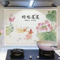 kitchen greaseproof stickers fireproof high temperature resistant wall stickers waterproof stove film kitchen ventilator wall decoration wallpaper horse small
