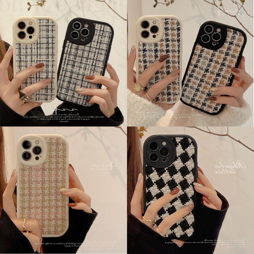 flannel classic style 14pro max mobile phone shell for iphone iphone13 plaid 12 suitable for 1 5,000 bird plaid 11 wool x