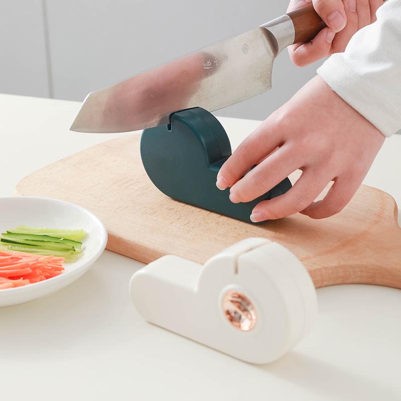 multifunctional rotary sharpener sharpening tool kitchen innovative manual kitchen knife cutting machine thickness non-slip sharpening stone