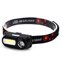 Multifunctional USB Interface Charging Headlight Cob Outdoor Emergency Head-Mounted Torch 18650 Battery Lighting Lamp
