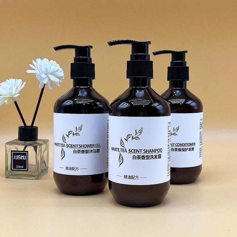 star hotel shampoo shower gel disposable toiletries bath hotel supplies white tea shower gel large bottle
