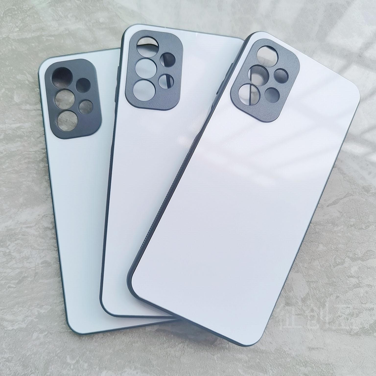 Fine Hole Suitable for Sam Galaxy Ya23 Aluminum Sheet Thermal Transfer Mobile Phone Shell Tpupc Sublimation Protective Cover Semi-Finished Products