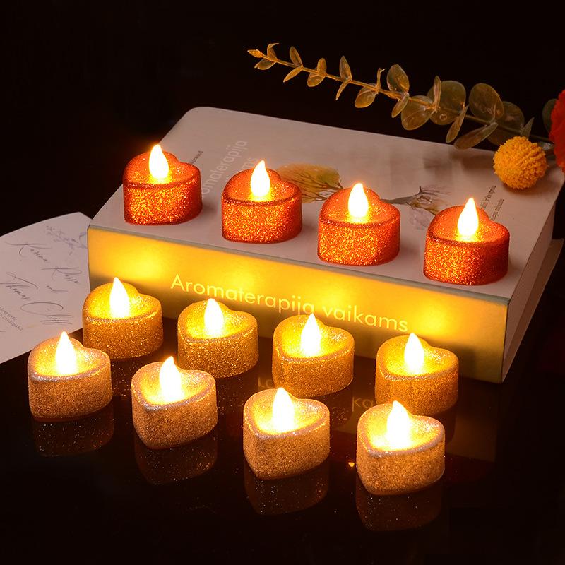 LED Luminous Valentine's Day Wedding Decoration Electronic Light Candle